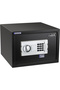 A4 Document Size Safe Box with Key and Pin Code Keypad (25x35x25cm) Black