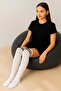 3 Pairs of Cotton Blend Over-The-Knee Socks - 8
