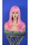 Red Fiber Synthetic Medium Size Riveted Wig - 2