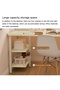 Multi-purpose study table with storage shelf and bookshelf, 120*60*77cm - 4