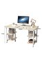 Multi-purpose study table with storage shelf and bookshelf, 120*60*77cm - 6