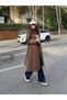 Women's Belted Epaulette Double Breasted Premium Trench Coat - 3