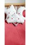Cloud, Moon, Star 100% Cotton Multi Muslin Fabric Baby/Children's Room Decorative Pillow (Set of 3) - 2
