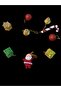 Christmas Ornaments Set, Red Gold Ornament Set, Decorative Drum Santa Claus and Gift Package T-70 - 4