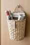 Wicker Mailbox Wall Flower Pot Newspaper Bookshelf Wicker Wooden Basket Decorative - 7