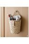 Wicker Mailbox Wall Flower Pot Newspaper Bookshelf Wicker Wooden Basket Decorative