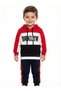 Brklyn Written Hooded 3 Thread Raised Baby Boy Set