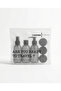 Plastic Travel Size 100ml Smoked Bottle and Jar Set of 6 – Travel Kit with Bag - 5