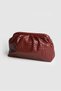 Meri Glow Knitted Detailed Hand, Shoulder and Crossbody Bag Burgundy - 3