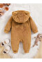 Hooded Baby Plush Welsoft Jumpsuit (Outside and Inside Double Sided Welsoft Plush Wool) - 3