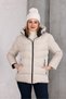 Hooded Waterproof Wind-Resistant Inflatable Jacket with Fleece and Fur Inside - 3