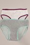 Plus size patterned 2 piece panty - 2
