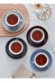 8-Piece Kiln Variable Glaze Process Round Linear Ceramic 200 ml Coffee Cup And Sauce - 2