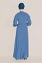 Ruffled Bead Embroidered Detailed Dress 40546 - 3