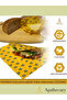 مجموعة من 3 قطع من قماش تخزين الطعام الشمعي متعدد الأغراض بنمط النحل من Shopexxtra (كبير ومتوسط وصغير) - 4