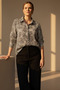 Leopard Touch of Her Elegance: Plus Size Women's Cotton Viscose Shirt/tunique - 2