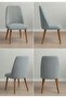Kitchen Chair Cover Large Oval Stretch Fabric Washable, Stretch, Elastic Bamboo Chair Cover 1 Piece - 2