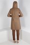 POCKET DETAILED HOODED ZIPPERED COAT 90378 - 3