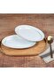 Soprano 2 Pieces 25 cm Gold Boat Plate - 3