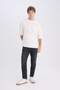 Slim Tapered Fit Narrow Fit Normal Waist Shrinking Leg Jean Pants D8748Ax25Sp