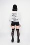 Need Money for Porsche Printed Hoodless Relaxed Fit Women's White Sweatshirt - 5