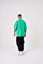 Men's Believe Me Printed Oversize Light Green T-Shirt - 5