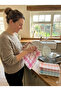 Striped Honeycomb Textured Kitchen Towel |   Nutrition Cover |   Drying Cloth – 50X70Cm (Pack of 5) - 6