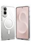 Samsung Galaxy S25 Edge Case Cover | Fusion Magnetic Series | Clear