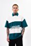 Men's Be Yourself Polo Neck Oversized T-Shirt Oil Green - 2