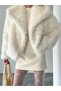 Women's Premium Quality Shawl Oversized Faux Fur Coat - 3