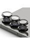 Samsung Galaxy S25 Plus Camera Lens Frame Glass Series - Black