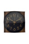 Modern Black Wall Clock with Gold Numerals - Silent Movement, 30cm - 5