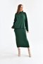Women's Mock Neck Casual Sweater Long Skirt Two-Piece Knitwear Set - 4