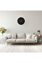 Modern Black Wall Clock with Gold Numerals - Silent Movement, 30cm - 6