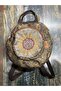 Fargin Ethnic Authentic Bohemian Round Backpack Daily Travel Backpack