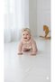 New Born Girl Long Sleeve Print Flower Pink Roba Fisto Jumpsuit Set - 3