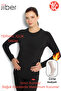 Women's Round Neck Moisture and Odor Repellent Heated Thermal Underwear Set - 2
