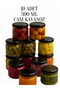 300 Cc Glass Jar with Black Lid 10 Pieces Tp00411