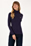 Women's Plum Turtleneck Sweatshirt 50313430-Vr074 - 3