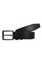 Genuine Leather, Patterned Black Fabric Belt 3.5 Cm=Dk-0081
