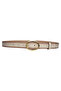 100% Genuine Leather, Gold Oval Buckle 3 Cm Mink Women's Belt; Dress, Trouser Belt = 3cm-kdn-36 - 7