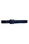 100% Genuine Leather 3-Piece Wide Tongue Set Black, Navy Blue, Tosado 4.5 cm Jeans, Sports Belt, Old-Black-Buckle - 8