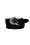 100% Genuine Leather, Black Women's Jeans with Gold Buckle, Sports Belt 4 Cm=an-byn-32 - 3