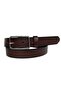 100% Genuine Leather Silver Rectangular Buckle Claret Red Thin Women's Belt, 3cm=3cm-kdn-04