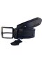 Patterned Genuine Leather Black Jeans Belt - 4.5 Cm = dk-0023
