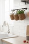 Home Decoration 3-Piece Organizer Flower Pot Flower Pot Organizer Basket (10X10Cm) - 3