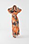 Women's Patterned Dress Orange 30740 - 4