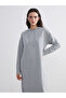 Lcw Modest Gray Hooded Sweatshirt Dress - 3