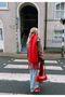 Puffy Red Scarf Shawl Shawl 45 X 190 - 2