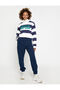 Jogger Sweatpants with Pocket Detail, Lace-Up Waist, Fleece Lining Inside